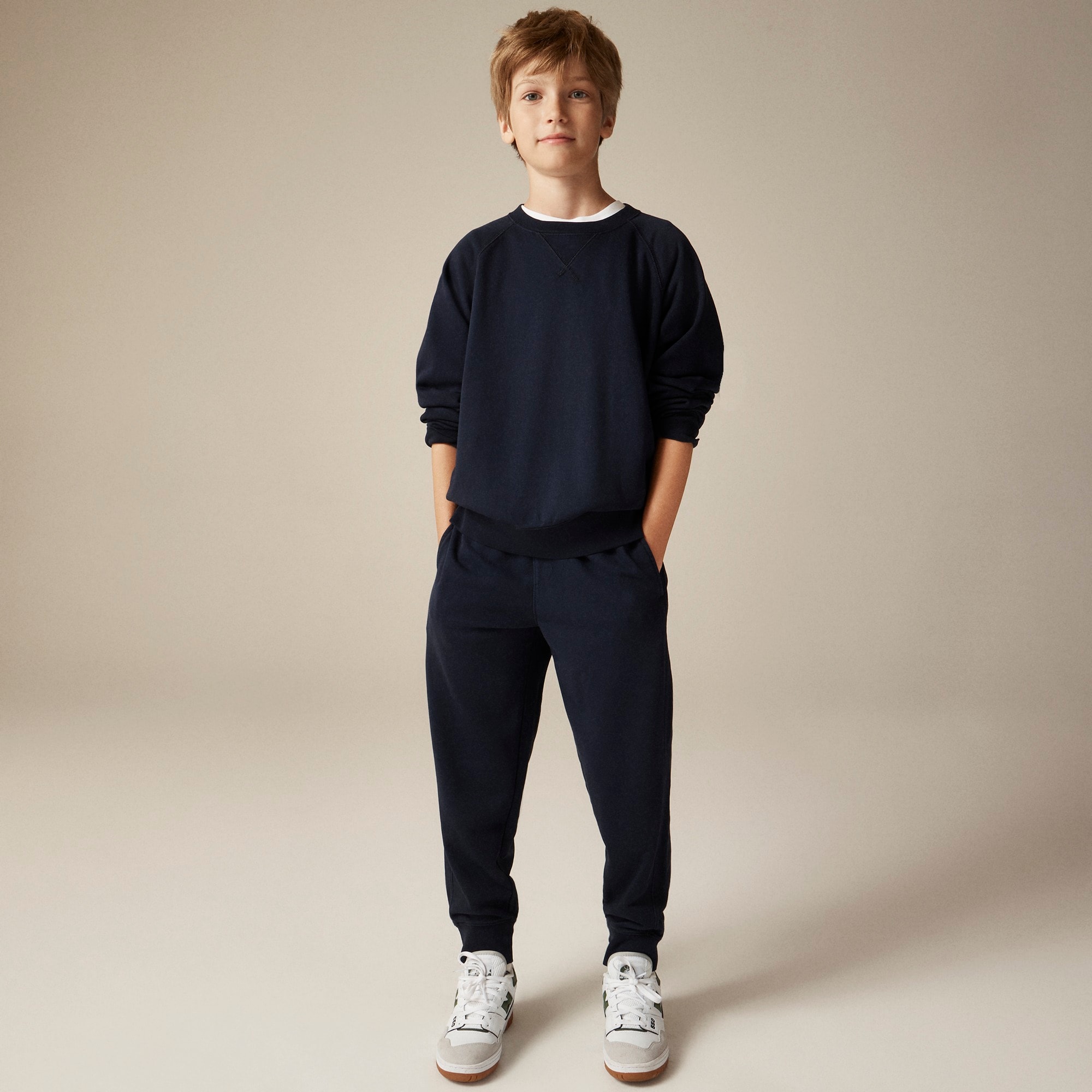 boys Kids' garment-dyed slim-slouchy jogger pant in terry