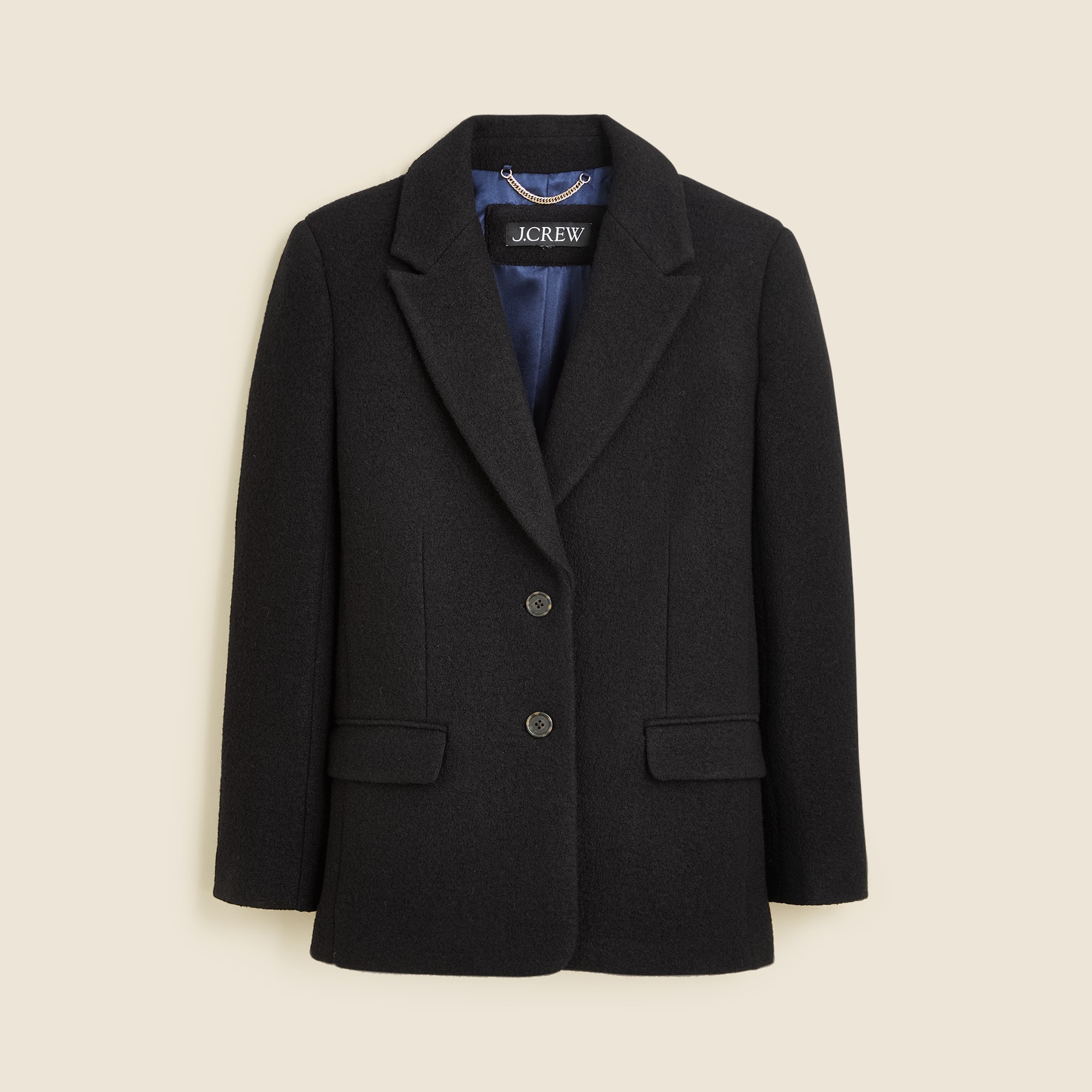  Oversized blazer-jacket in boiled wool