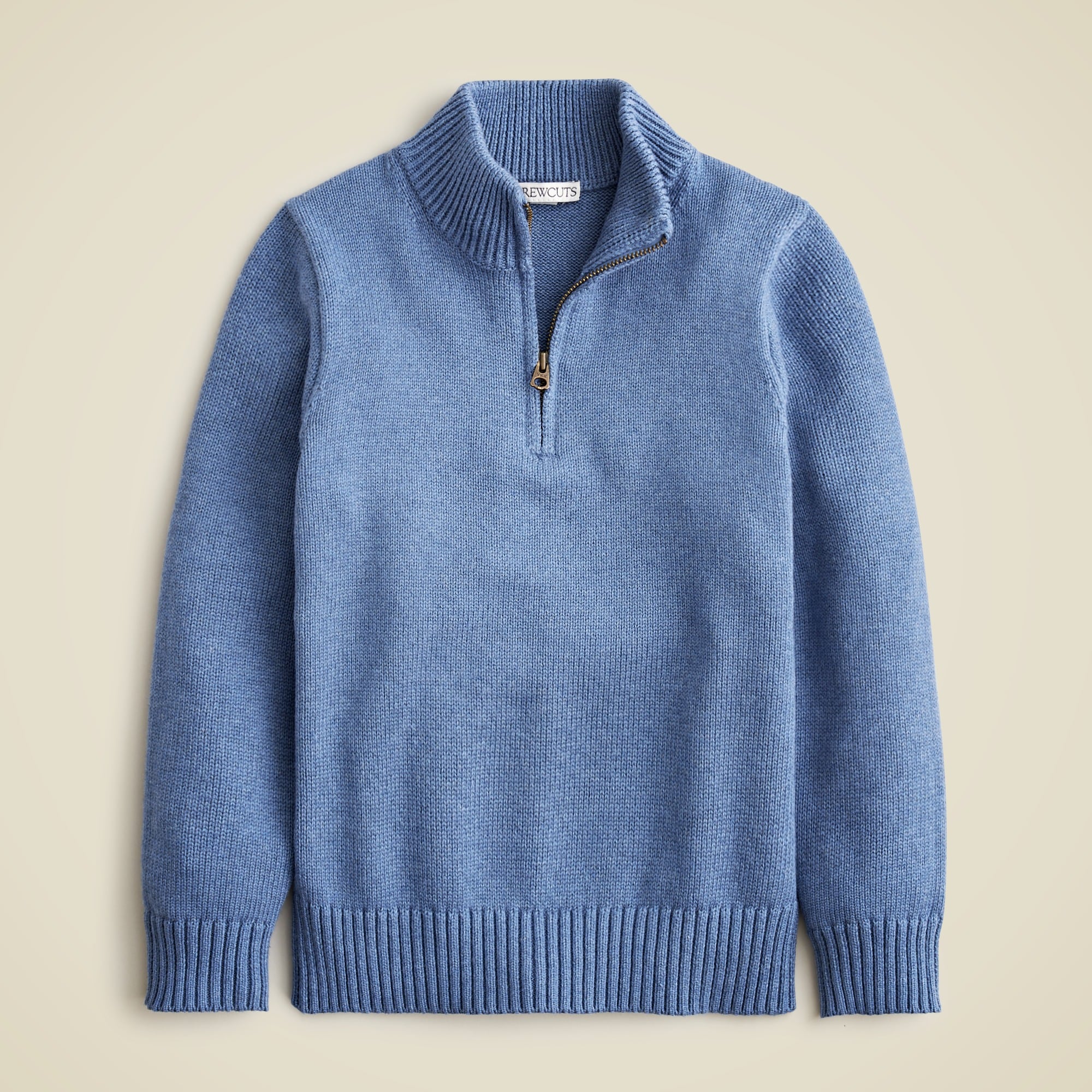 boys Kids' heritage cotton half-zip sweater