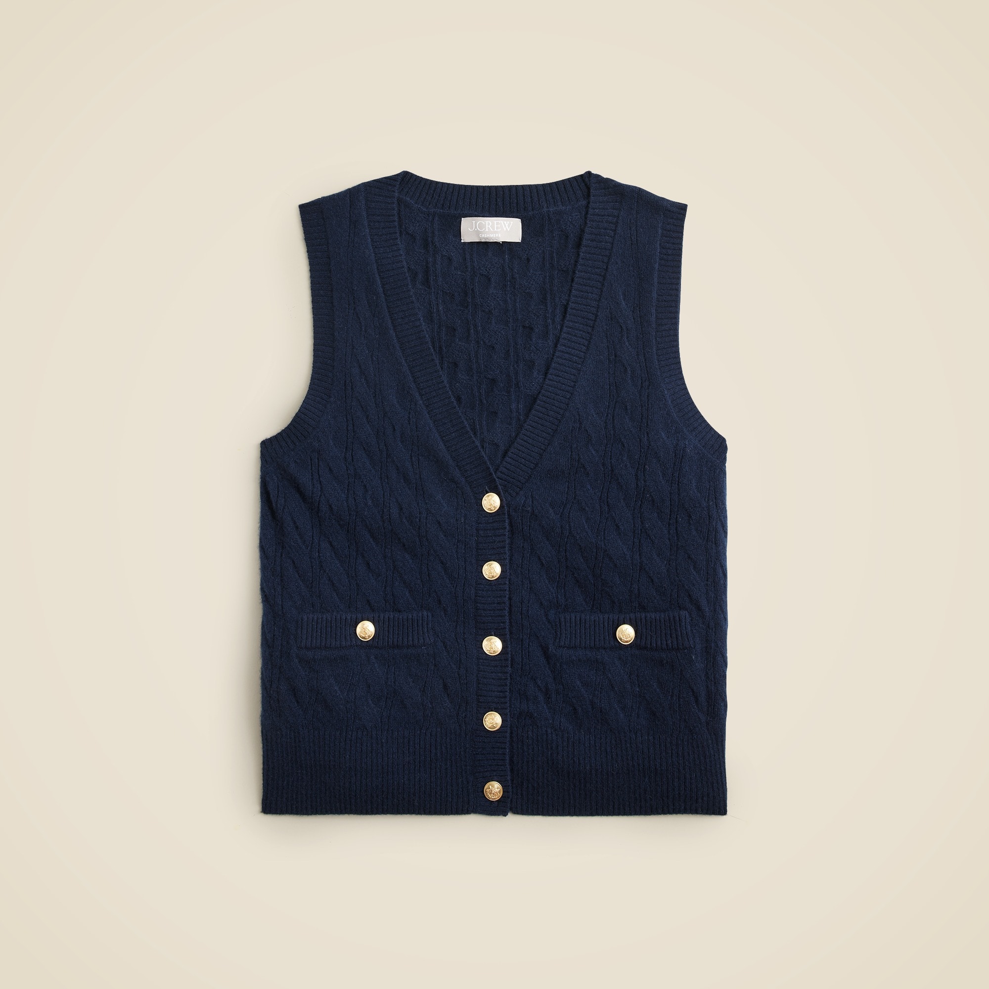 womens Cashmere cable-knit sweater-vest