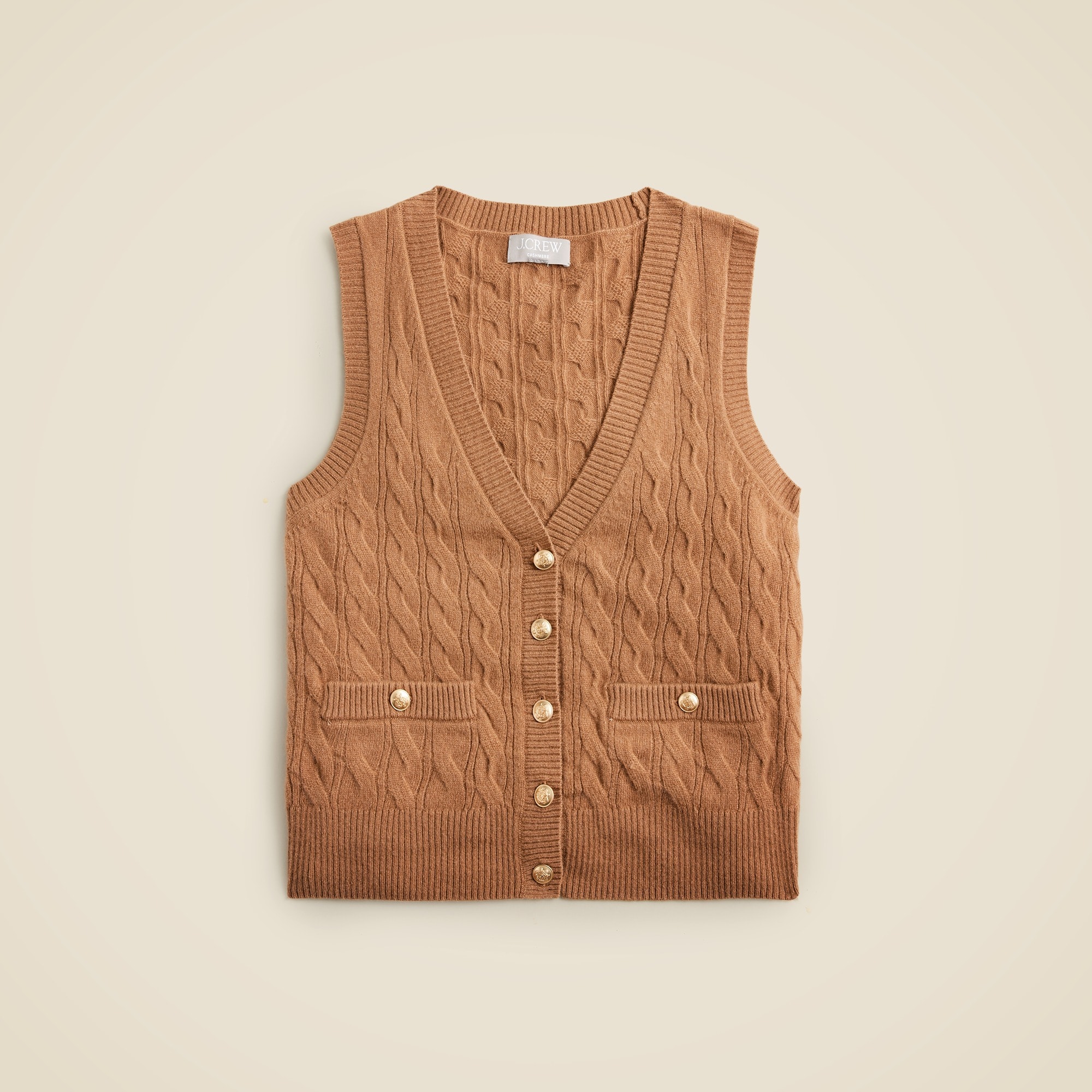 womens Cashmere cable-knit sweater-vest