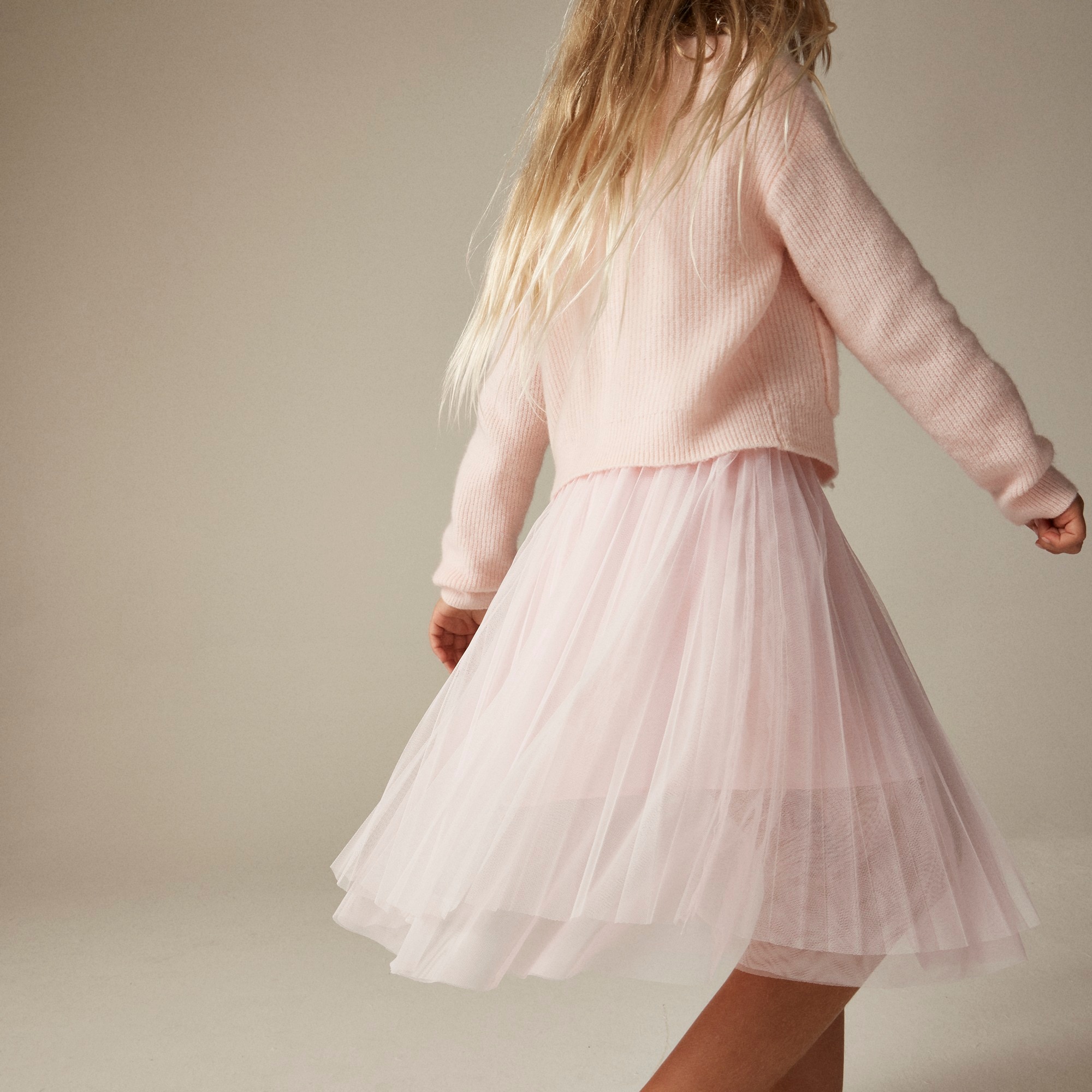 girls Girls' pleated midi skirt in tulle