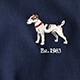 Heritage 14 oz. fleece sweatshirt NAVY DOG EMBROIDERY GRA