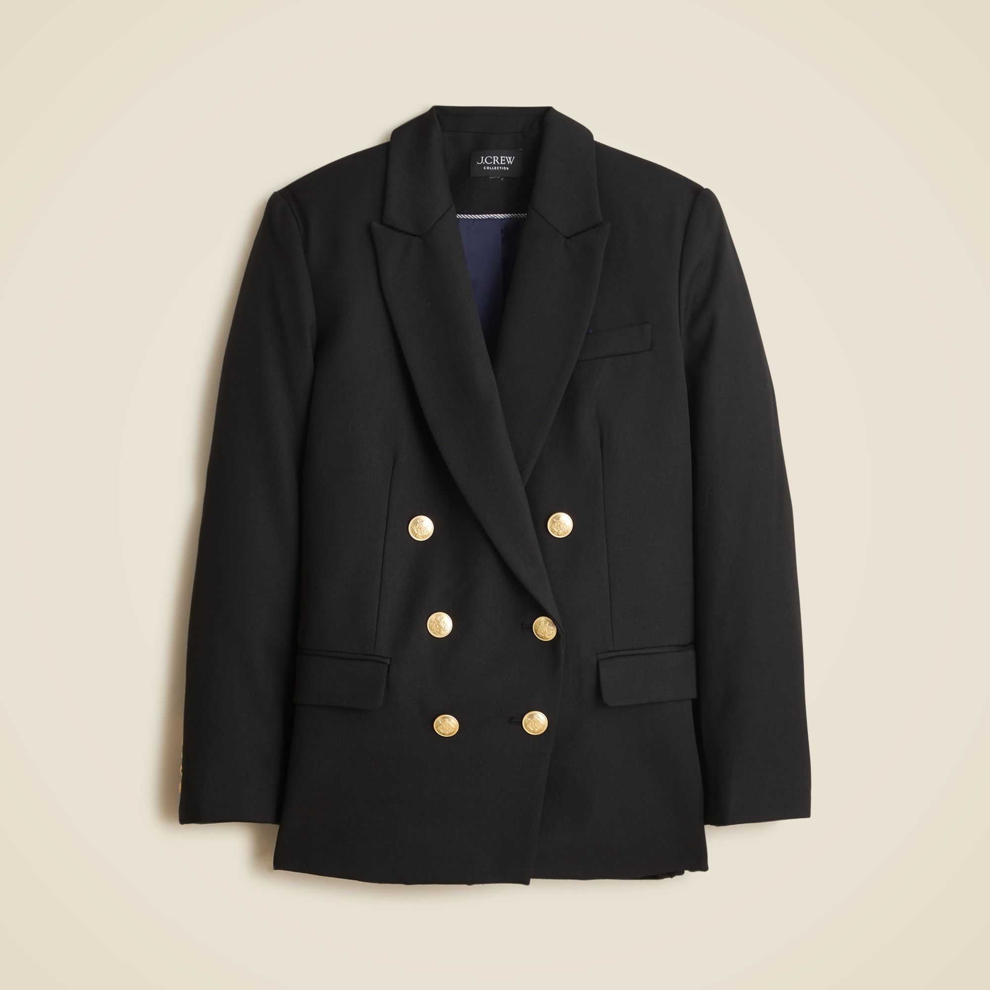 womens Collection double-breasted blazer in wool blend