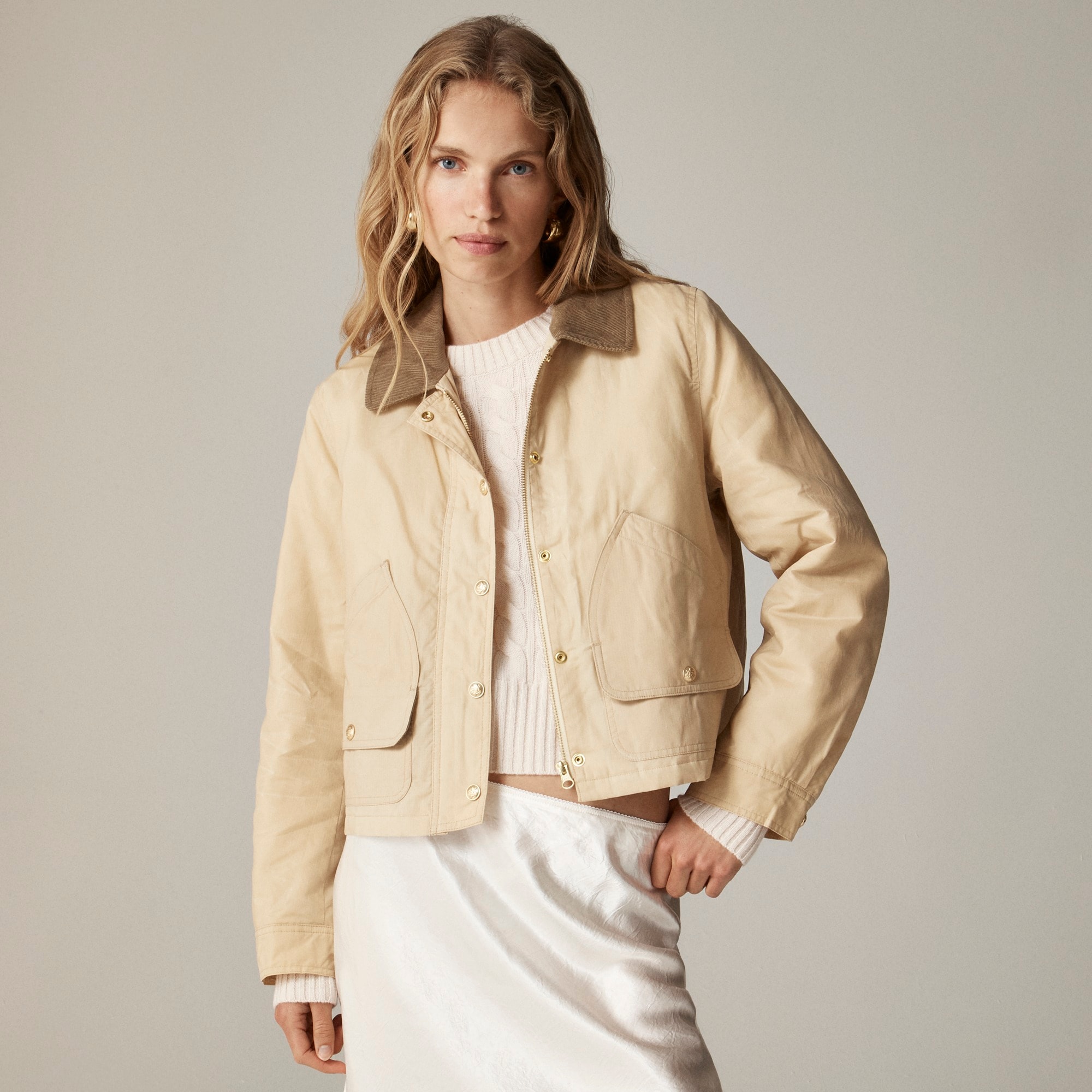 womens Short Barn Jacket&trade; in English ripstop cotton