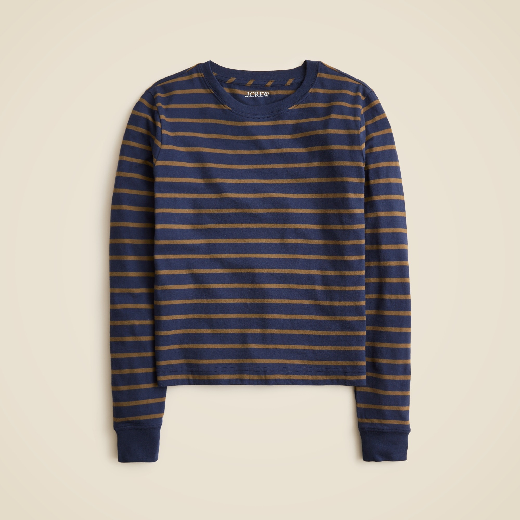 womens Vintage jersey long-sleeve T-shirt in stripe