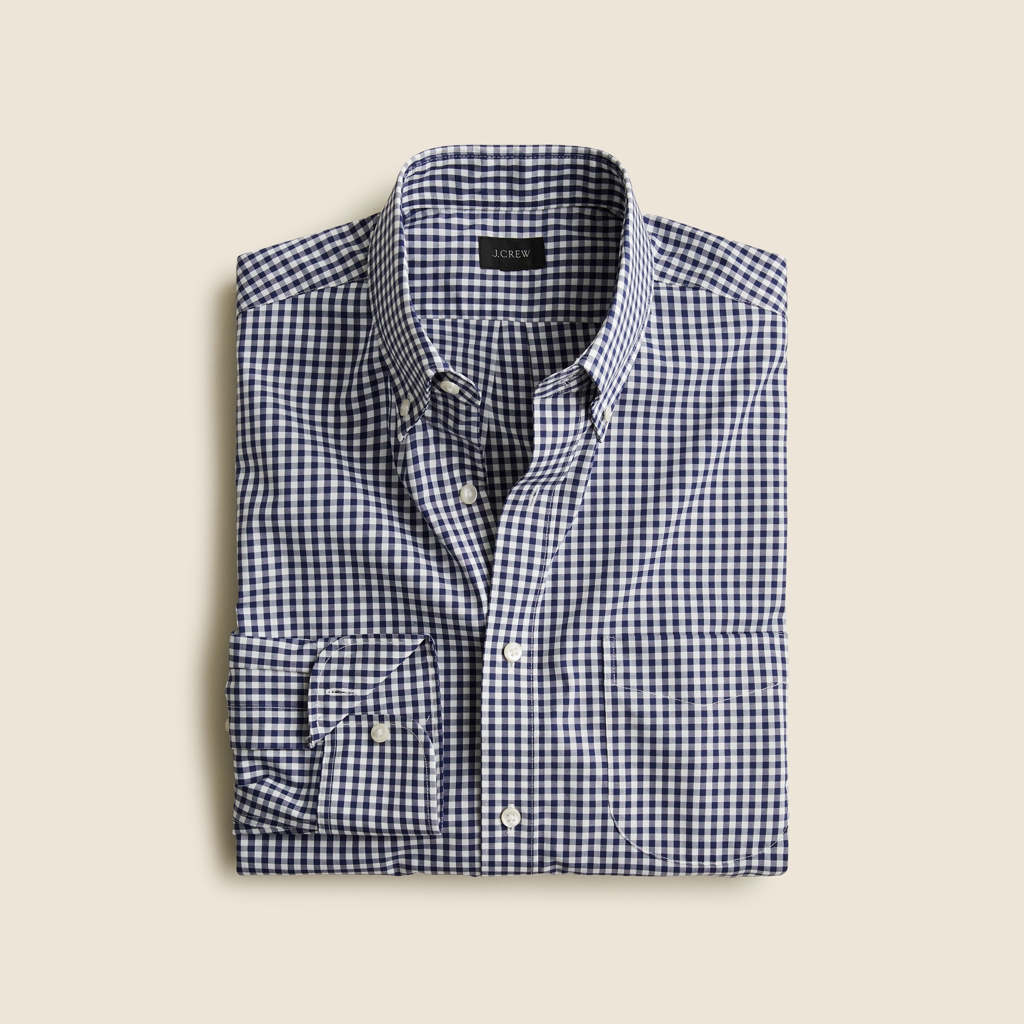 mens Bowery wrinkle-free dress shirt with button-down collar