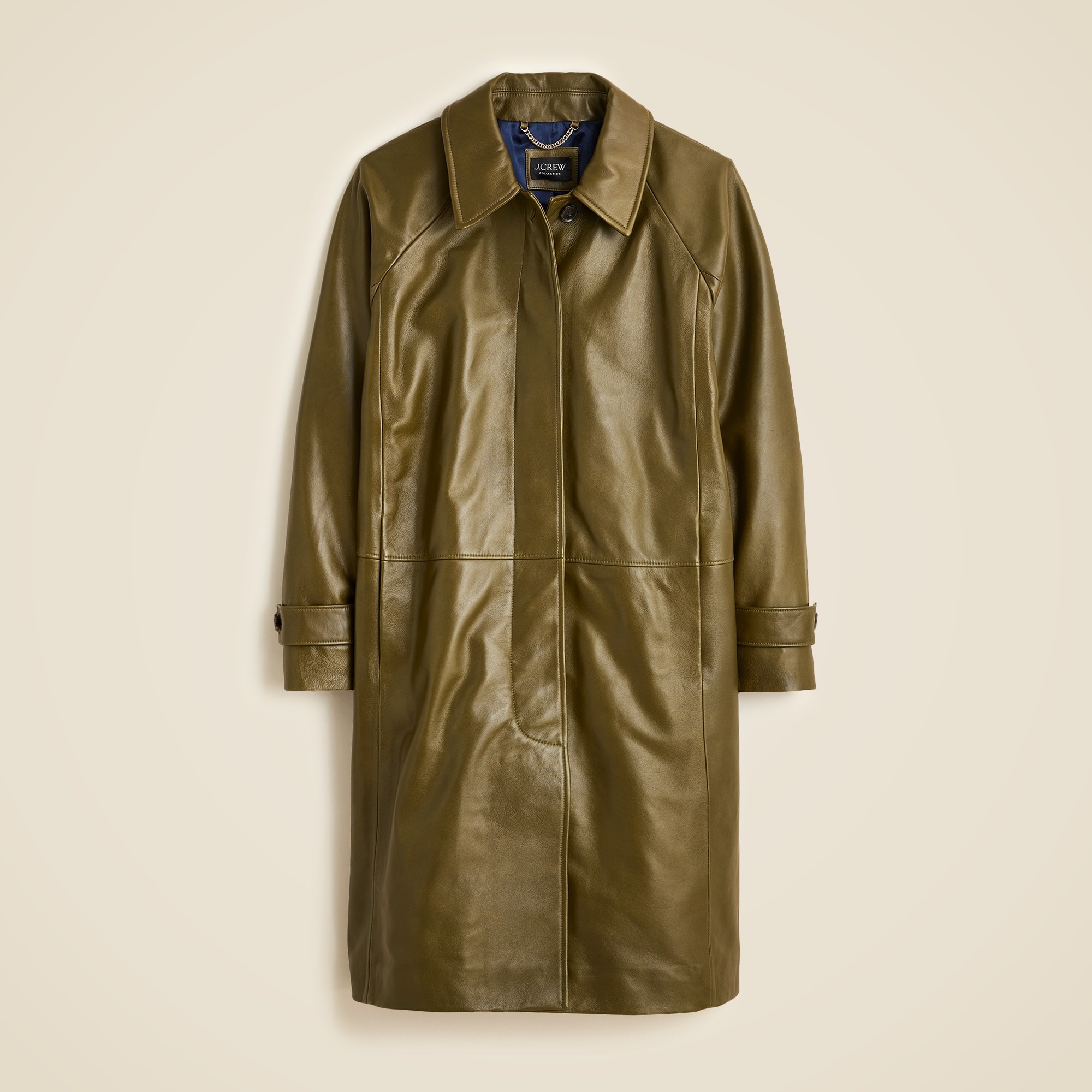 womens Collection trench coat in leather