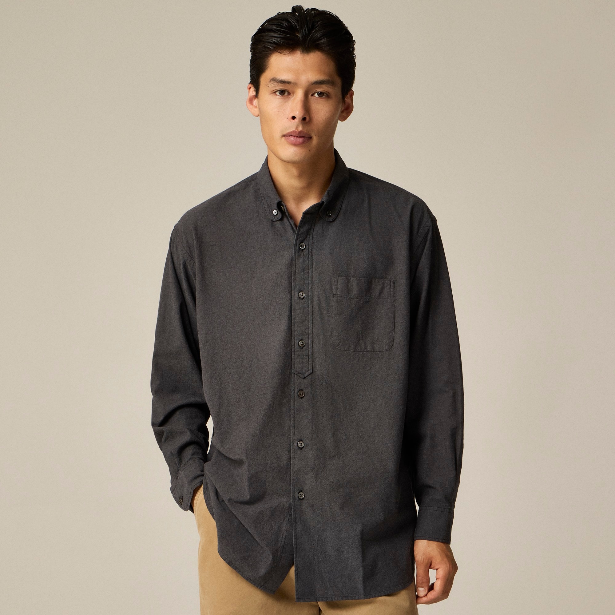  Limited-edition Engineered Garments X J.Crew relaxed oxford shirt with club collar