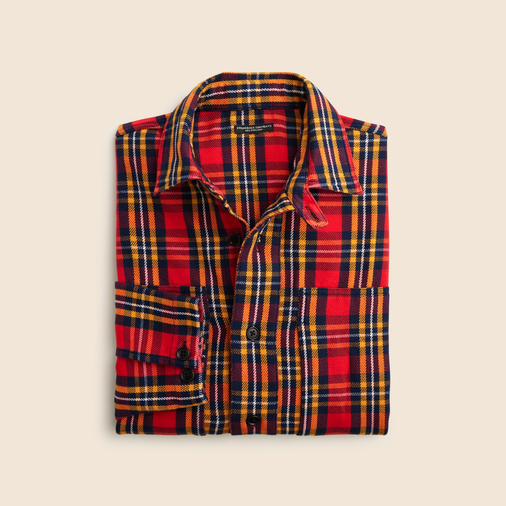  Limited-edition Engineered Garments X J.Crew relaxed twill utility shirt in plaid