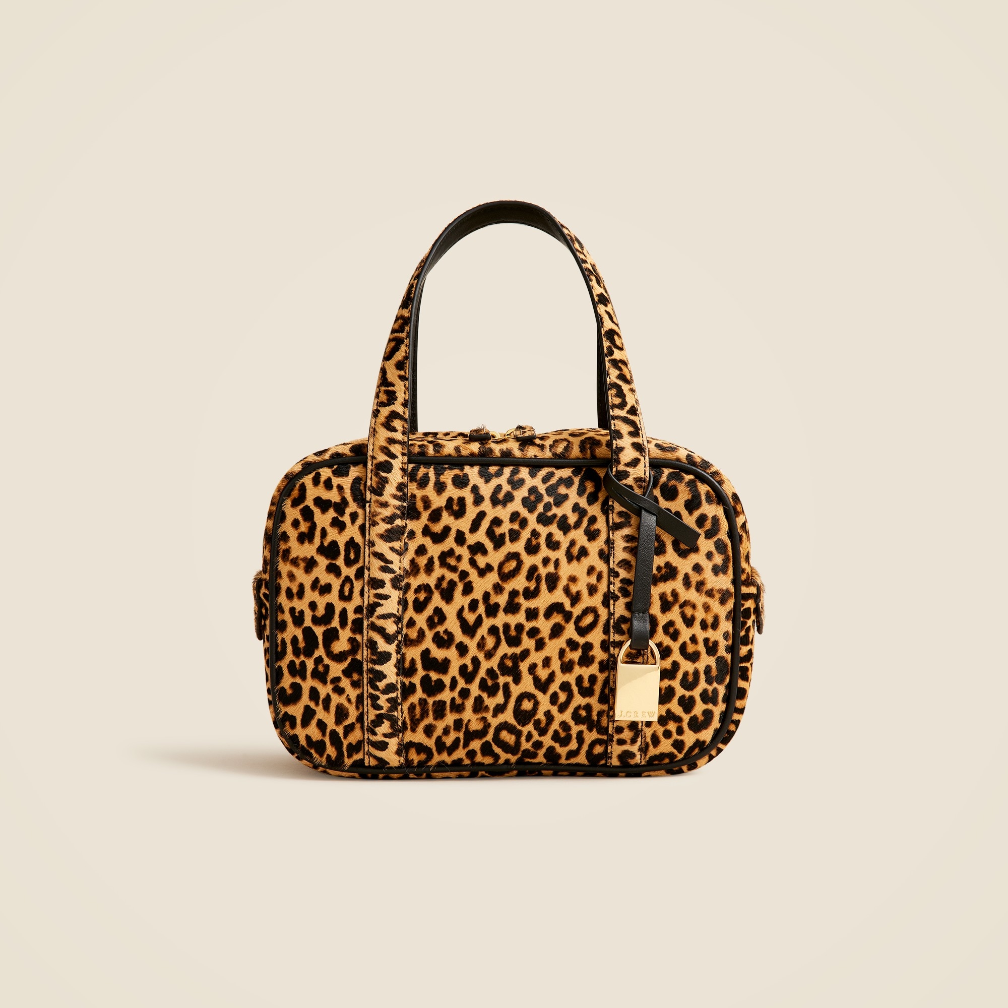  Bowler bag in leopard calf hair