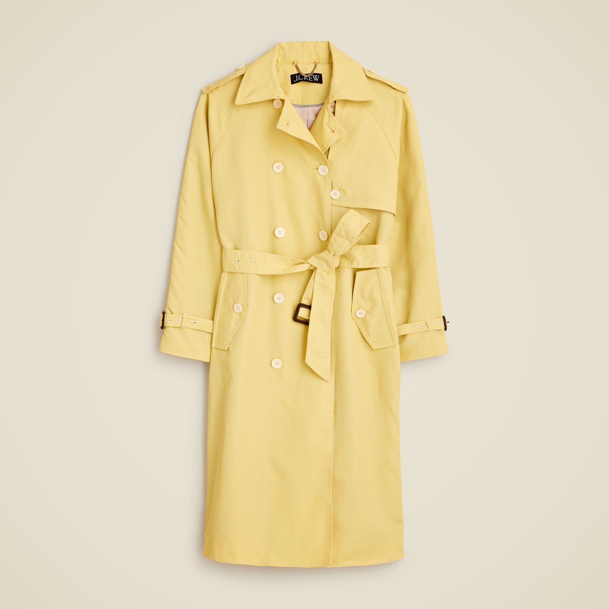  Relaxed trench coat in lightweight shiny nylon