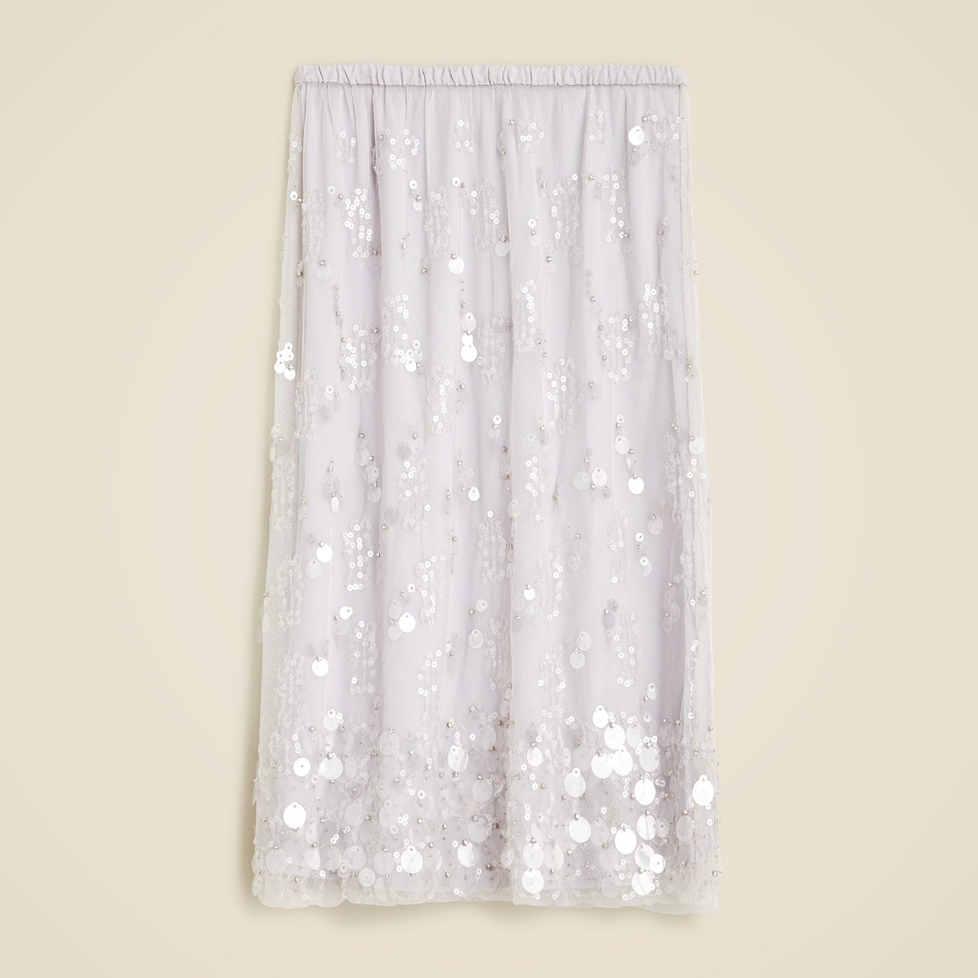  Collection flower-sequin midi skirt