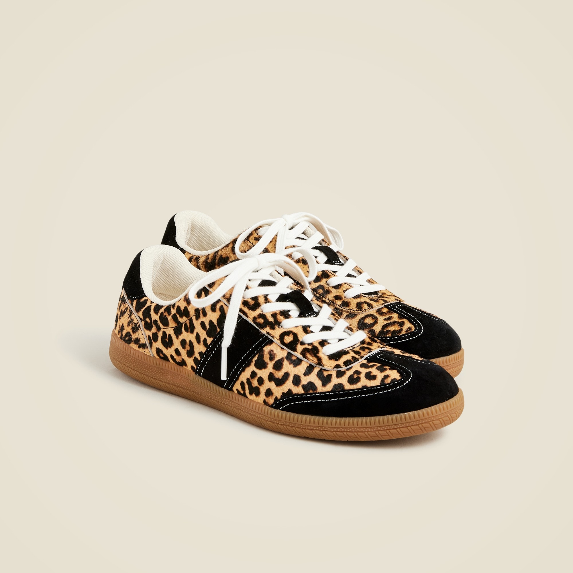 womens J.Crew field sneakers in calf hair