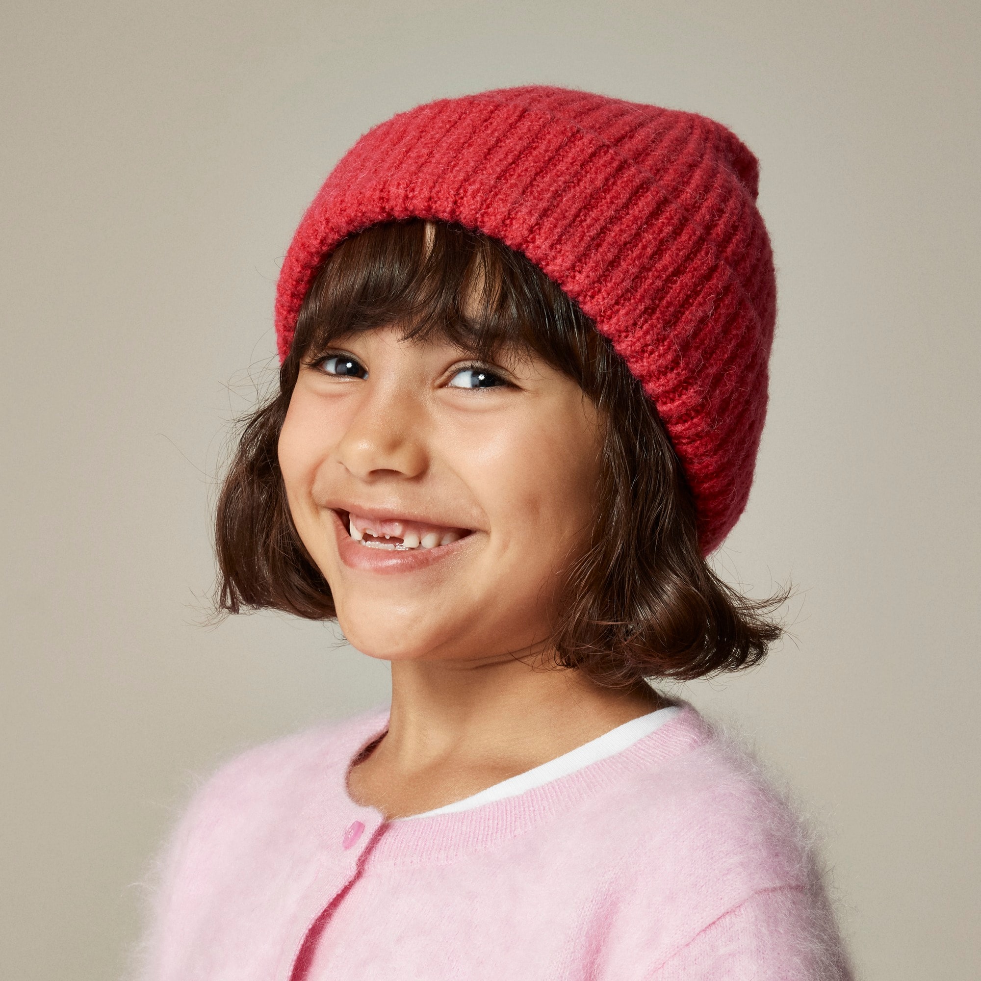 boys Kids' ribbed beanie in Supersoft yarn