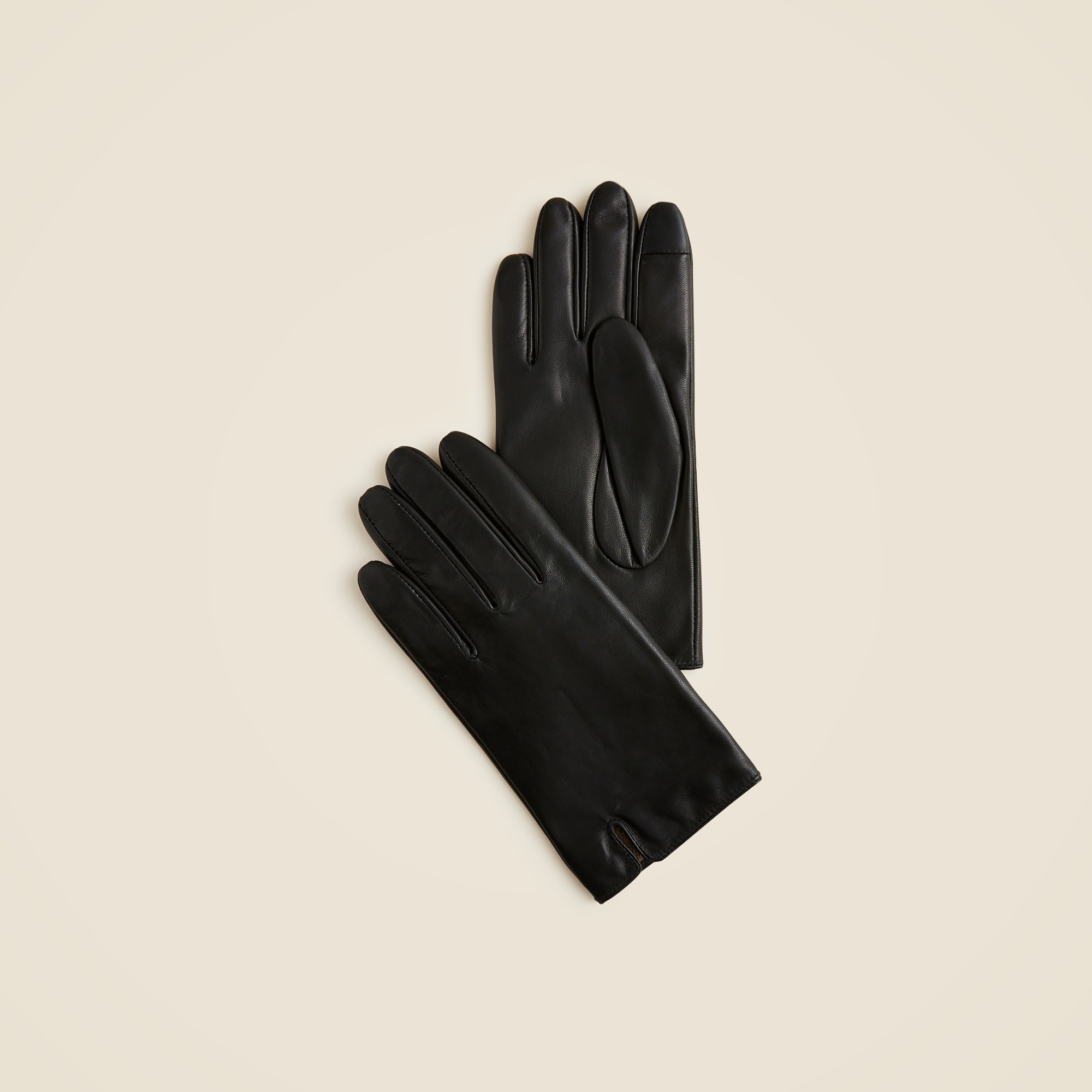 womens Leather touch-tech gloves