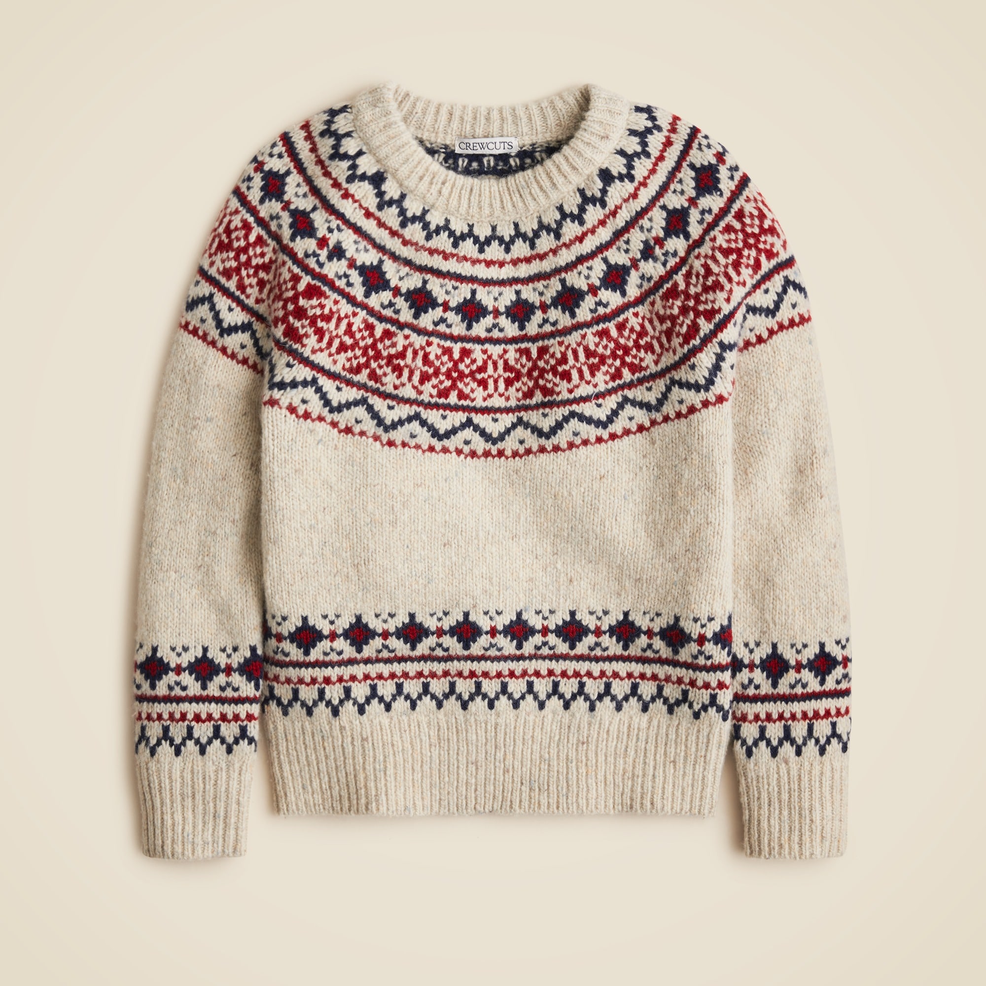 boys Boys' Fair Isle crewneck sweater