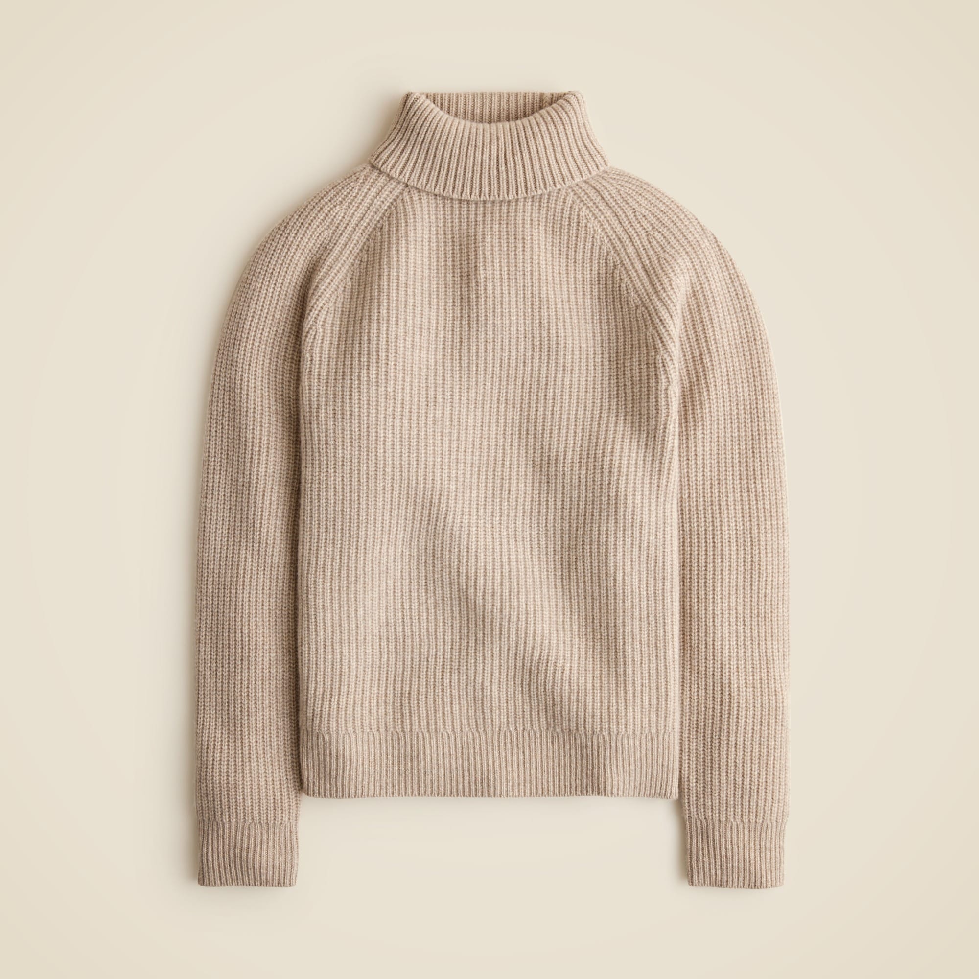 mens Midweight cashmere ribbed raglan-sleeve turtleneck sweater