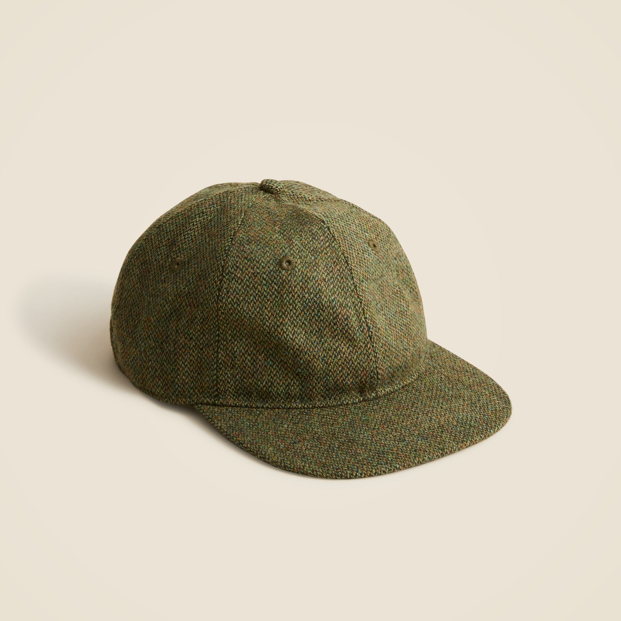 mens Wool tweed baseball cap