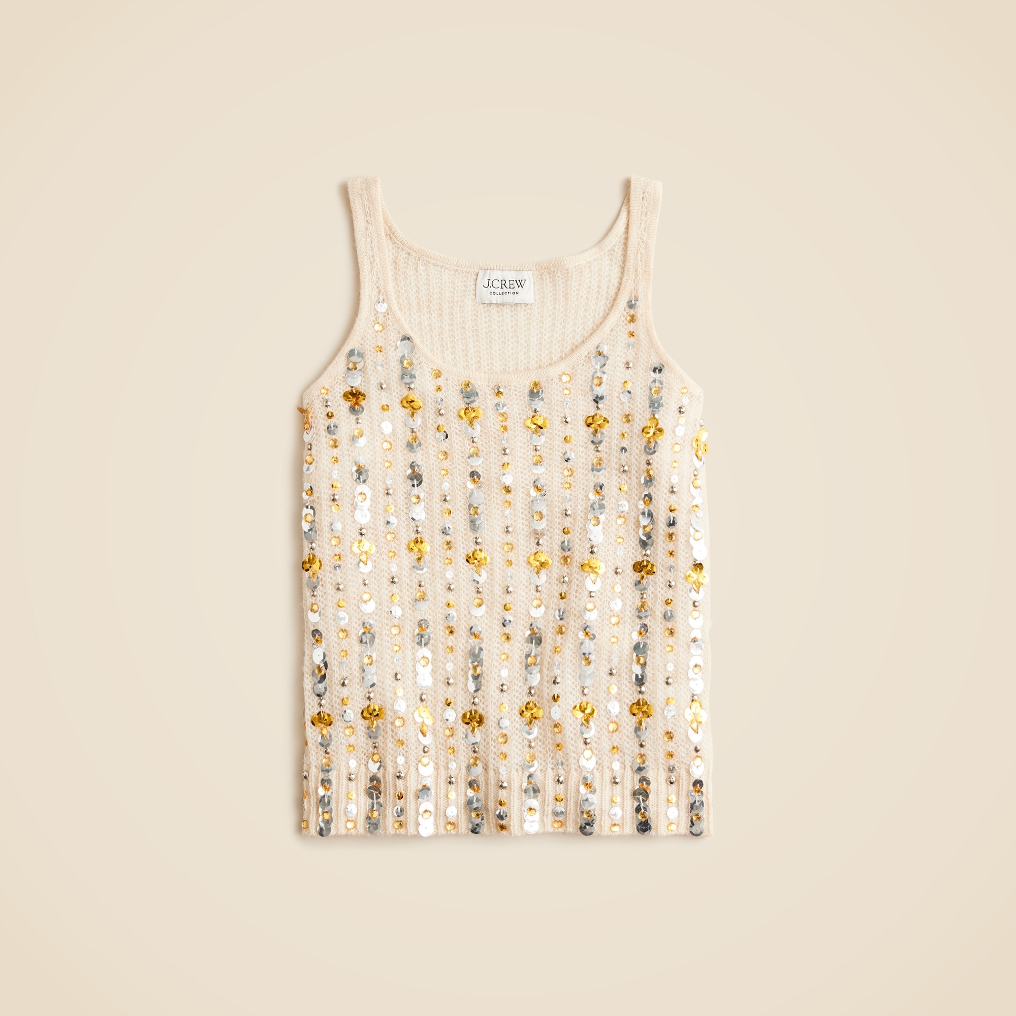 womens Collection embellished pointelle sweater-tank