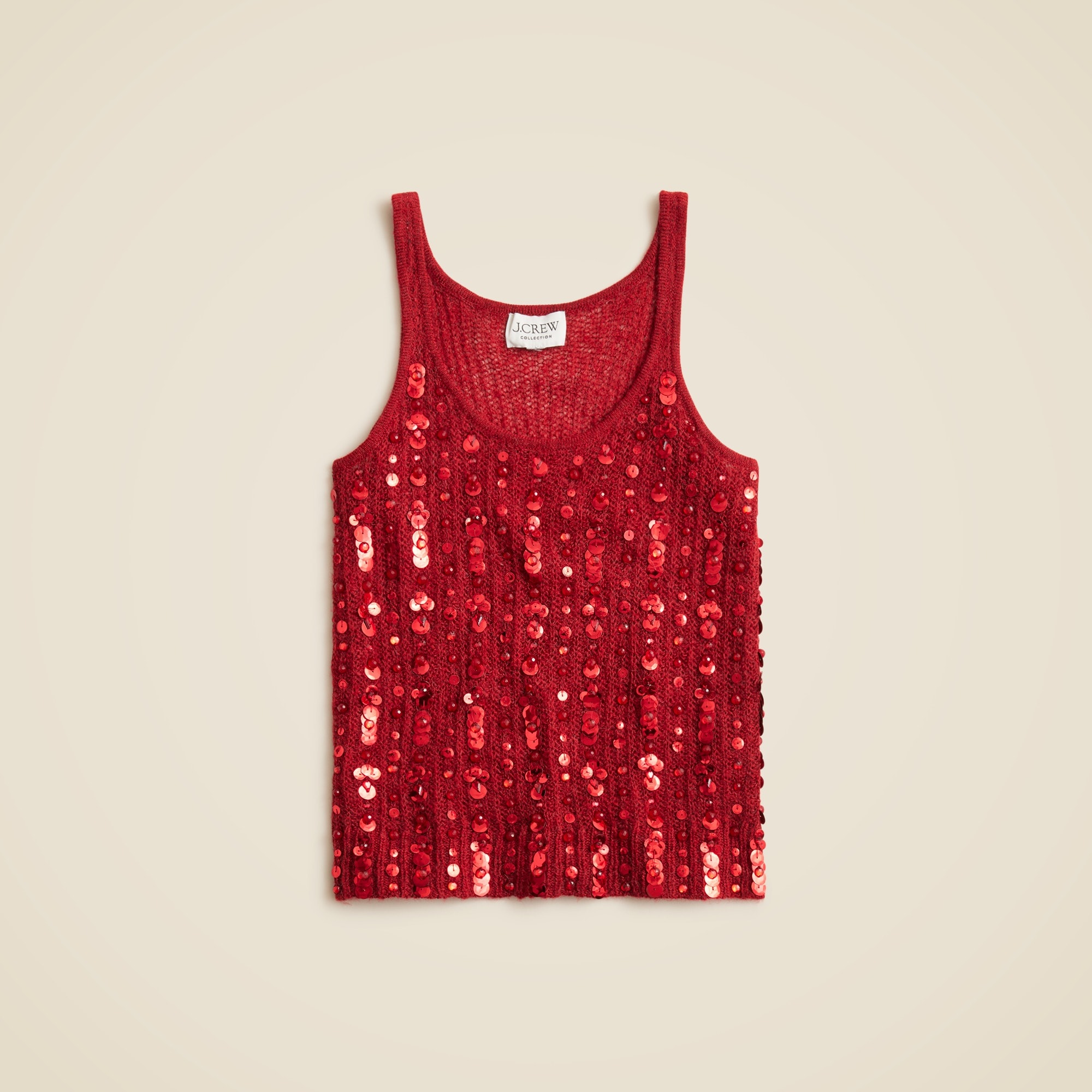  Collection embellished pointelle sweater-tank