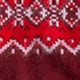 Brushed cashmere Fair Isle sweater BURGUNDY RED BLUE