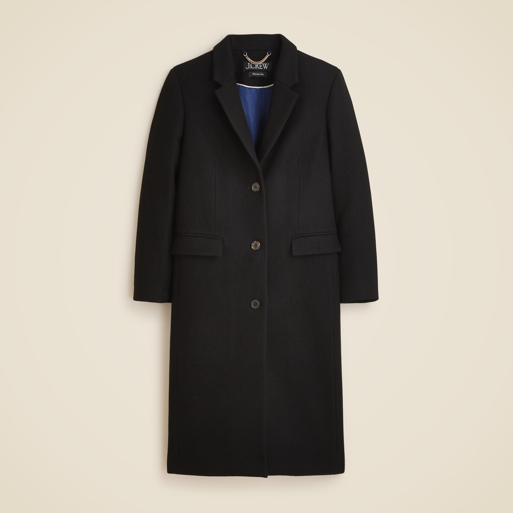 womens Palais topcoat in Italian wool-blend melton