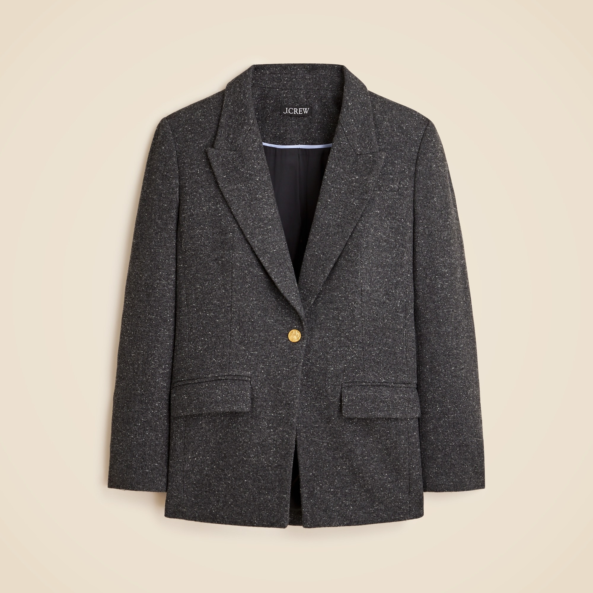 womens Vivienne blazer in Italian donegal wool blend