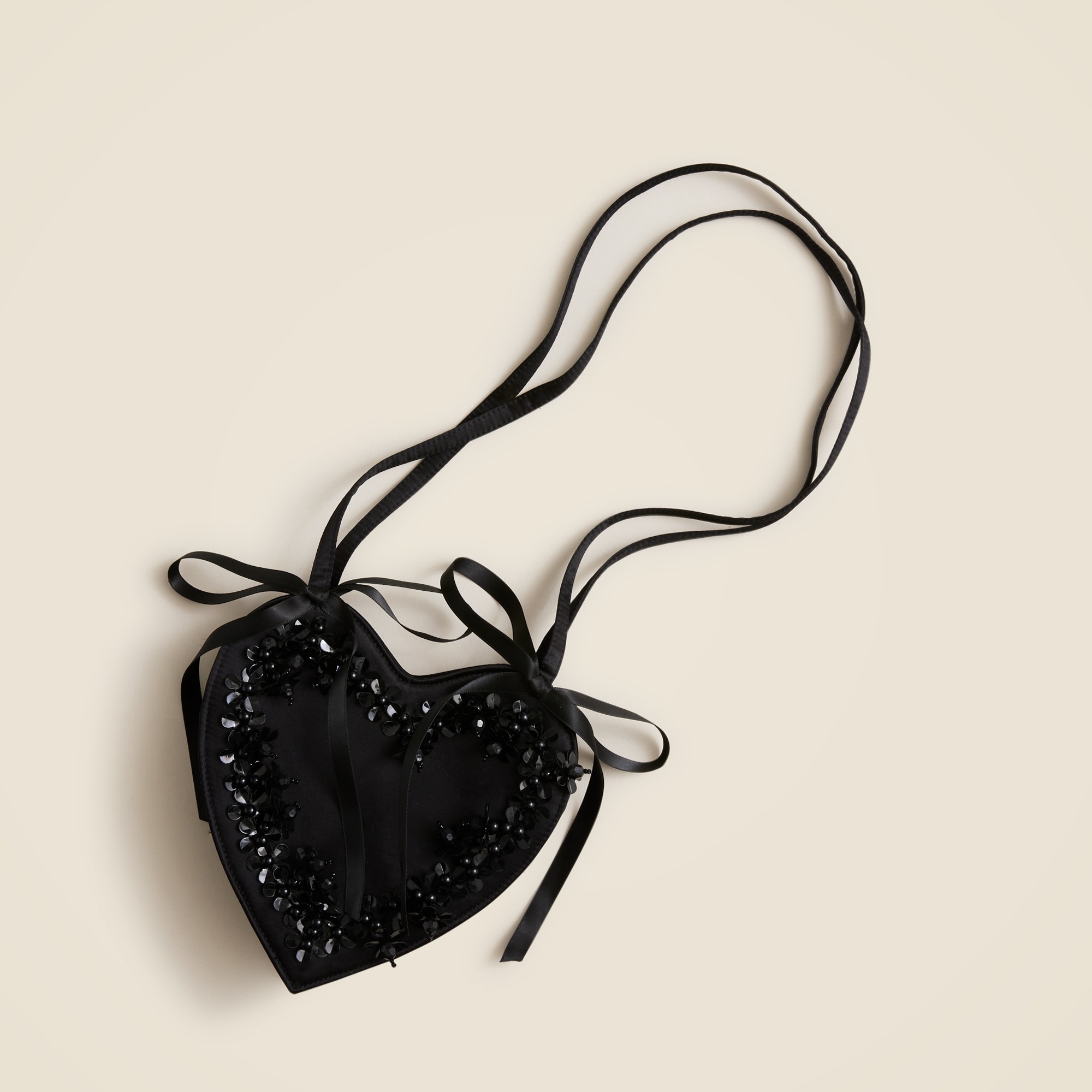 girls Girls' embellished satin heart purse