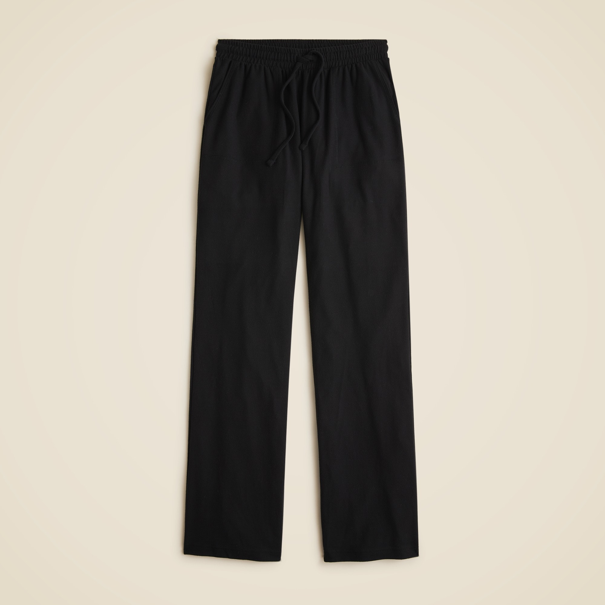  Soft rib wide-leg pant