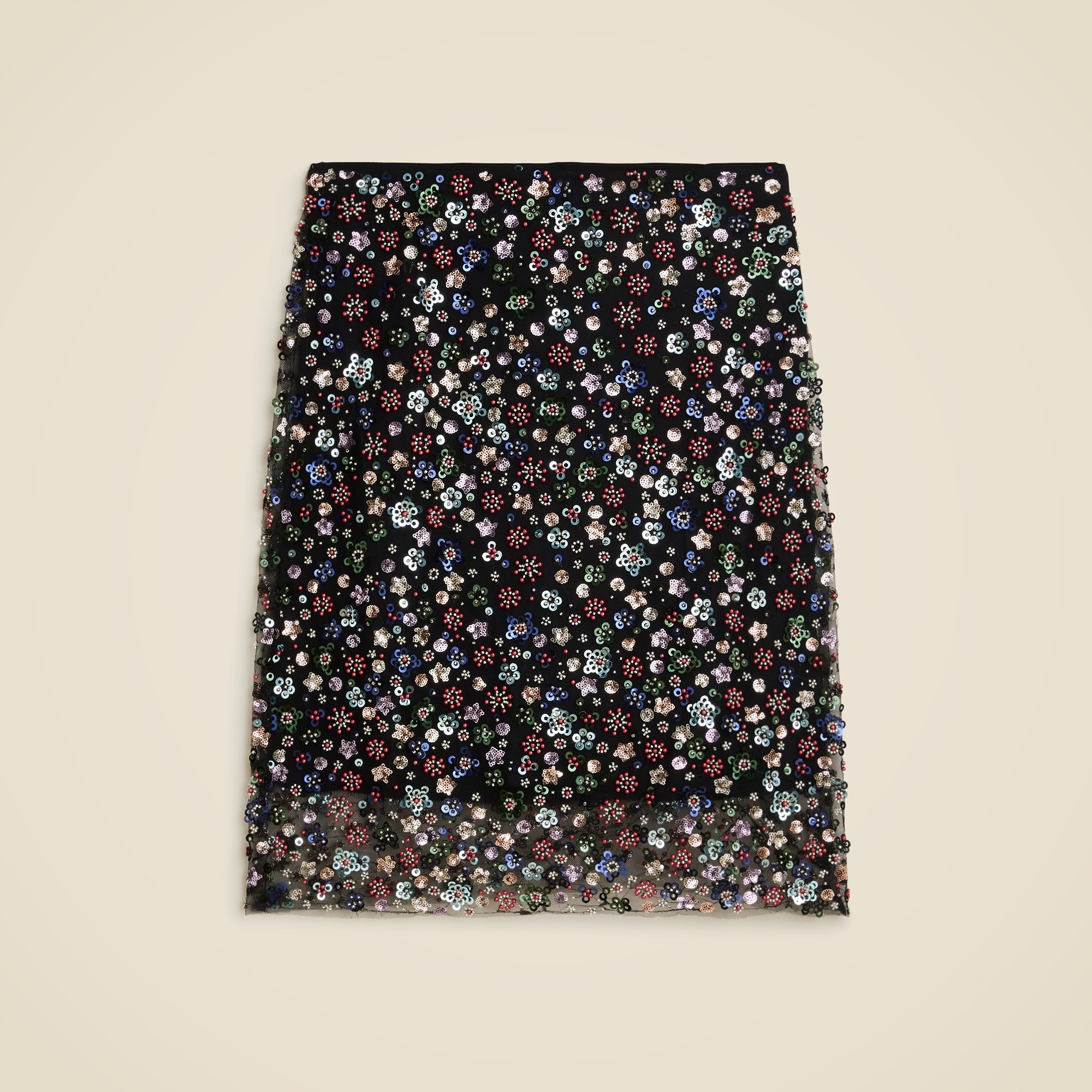 womens Embellished layered slip skirt