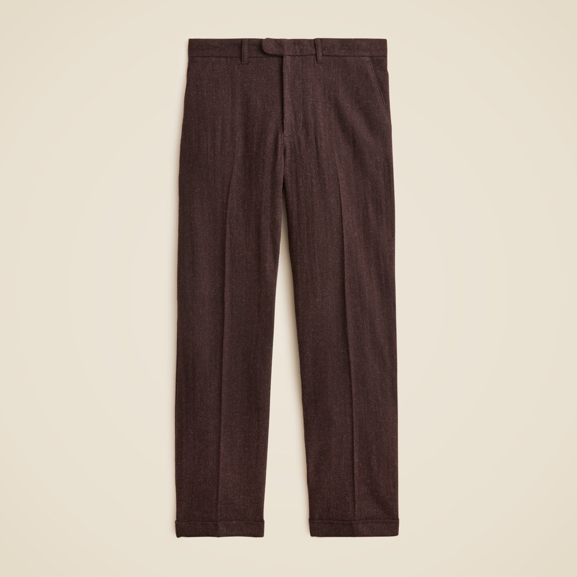 mens Classic creased trouser in Japanese wool blend