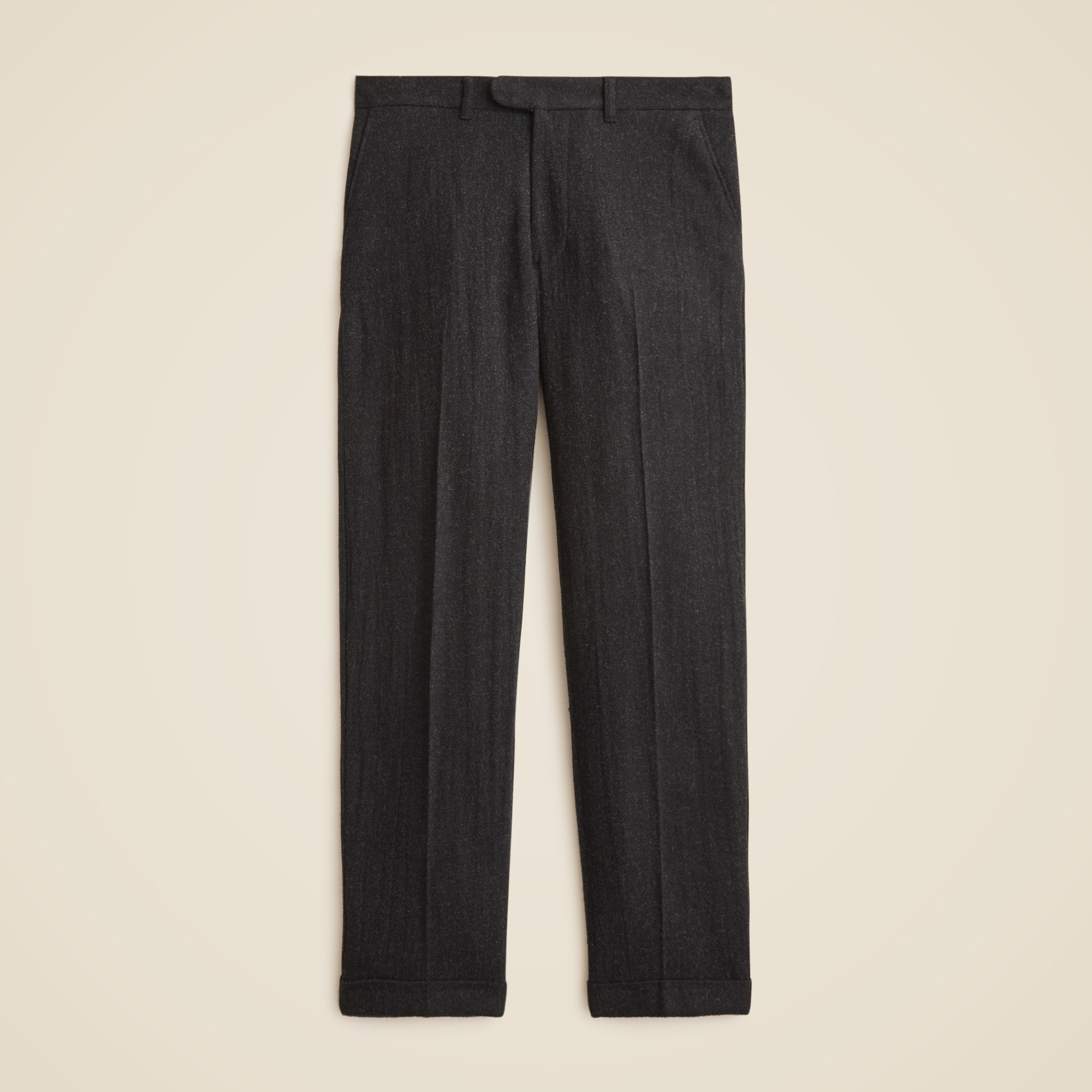 mens Classic creased trouser in Japanese wool blend