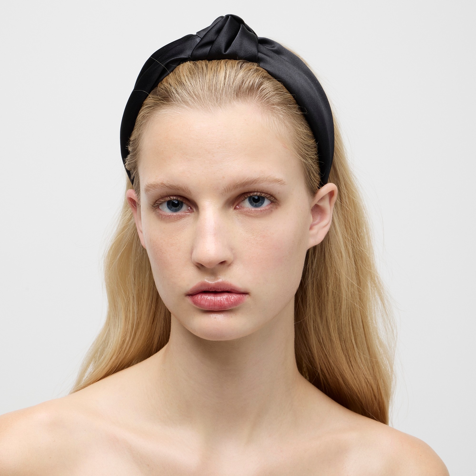 womens Knot headband in satin