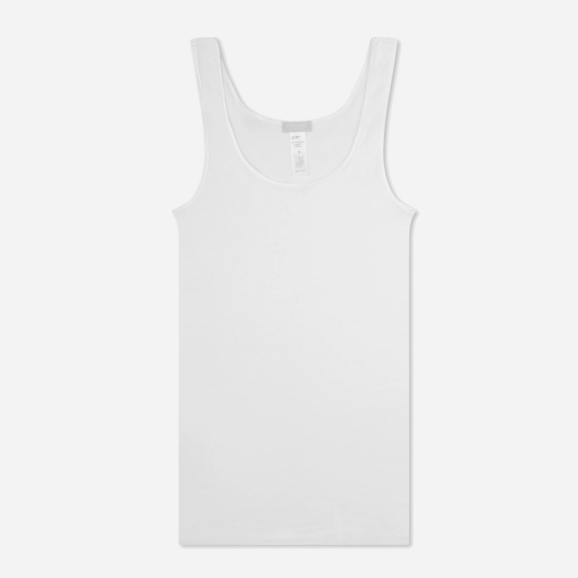 womens HANRO® cotton seamless round-neck tank top