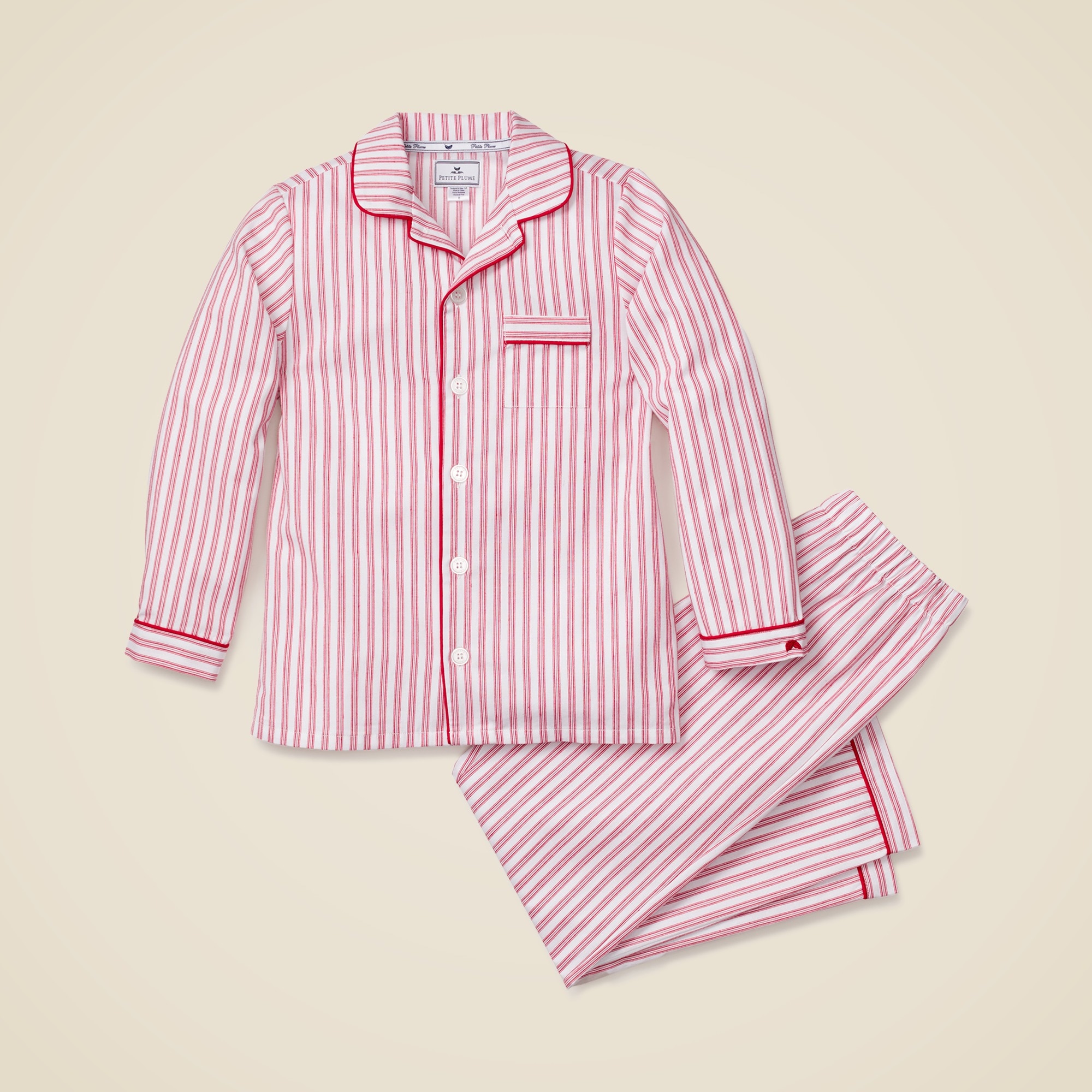 boys Petite Plume™ kids' pajama set in antique ticking