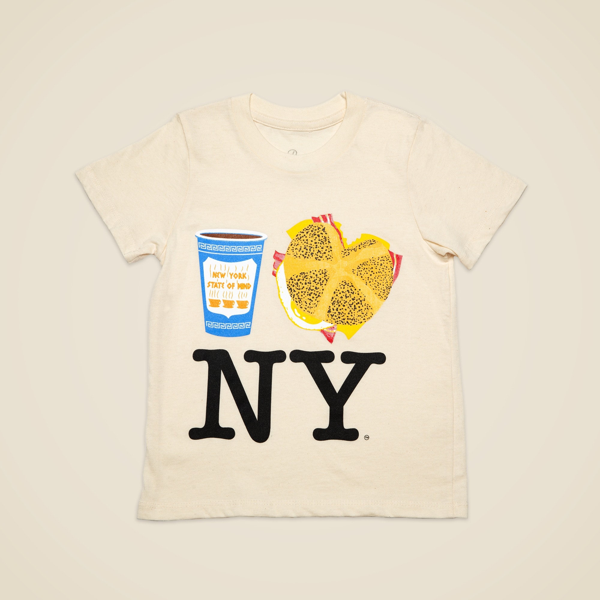 boys PiccoliNY coffee, bacon, egg and cheese NY T-shirt